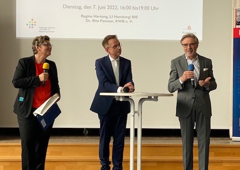 Regine Hartung (LI), Heinz Grasmück (LI) und Hansjörg Lüttke (KWB)